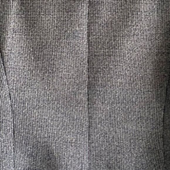 BANANA REPUBLIC Blue White Tweed Open Front Blazer Jacket Scalloped Edges 6 - Picture 6 of 7